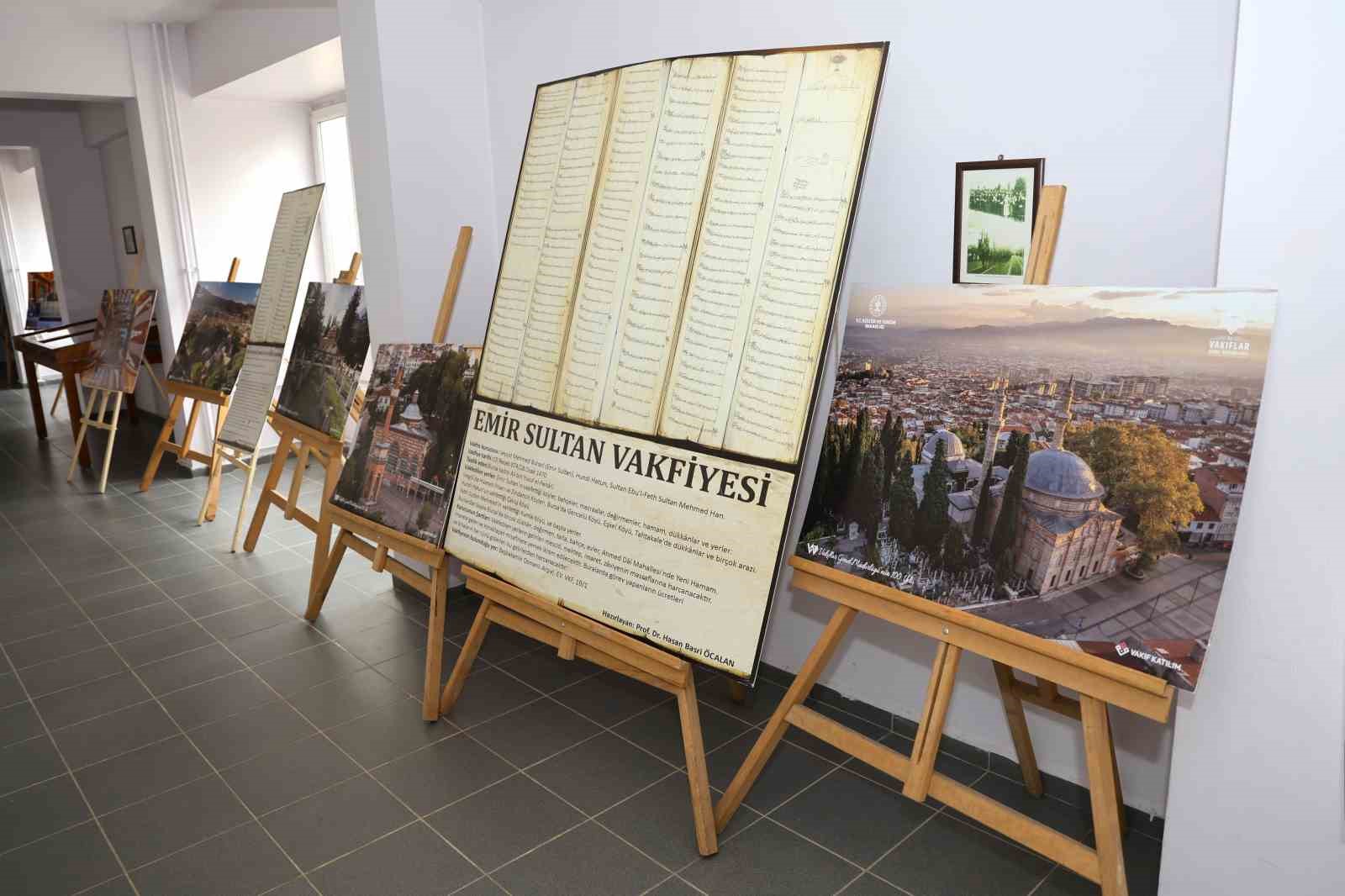 Bursa vakfiyeleri ve vakıf eserleri sergisi BUÜ&rsquo;de açıldı