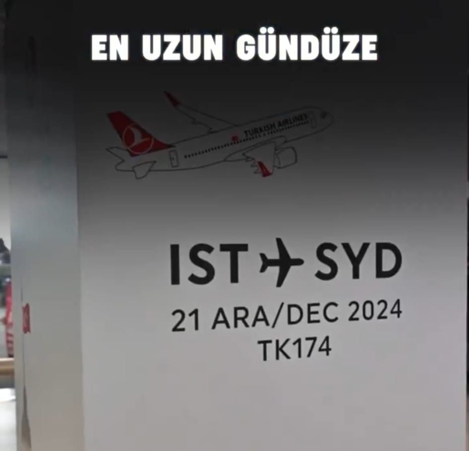 THY’nin Sidney uçuşunda kabin memurları yolculara mini konser verdi
