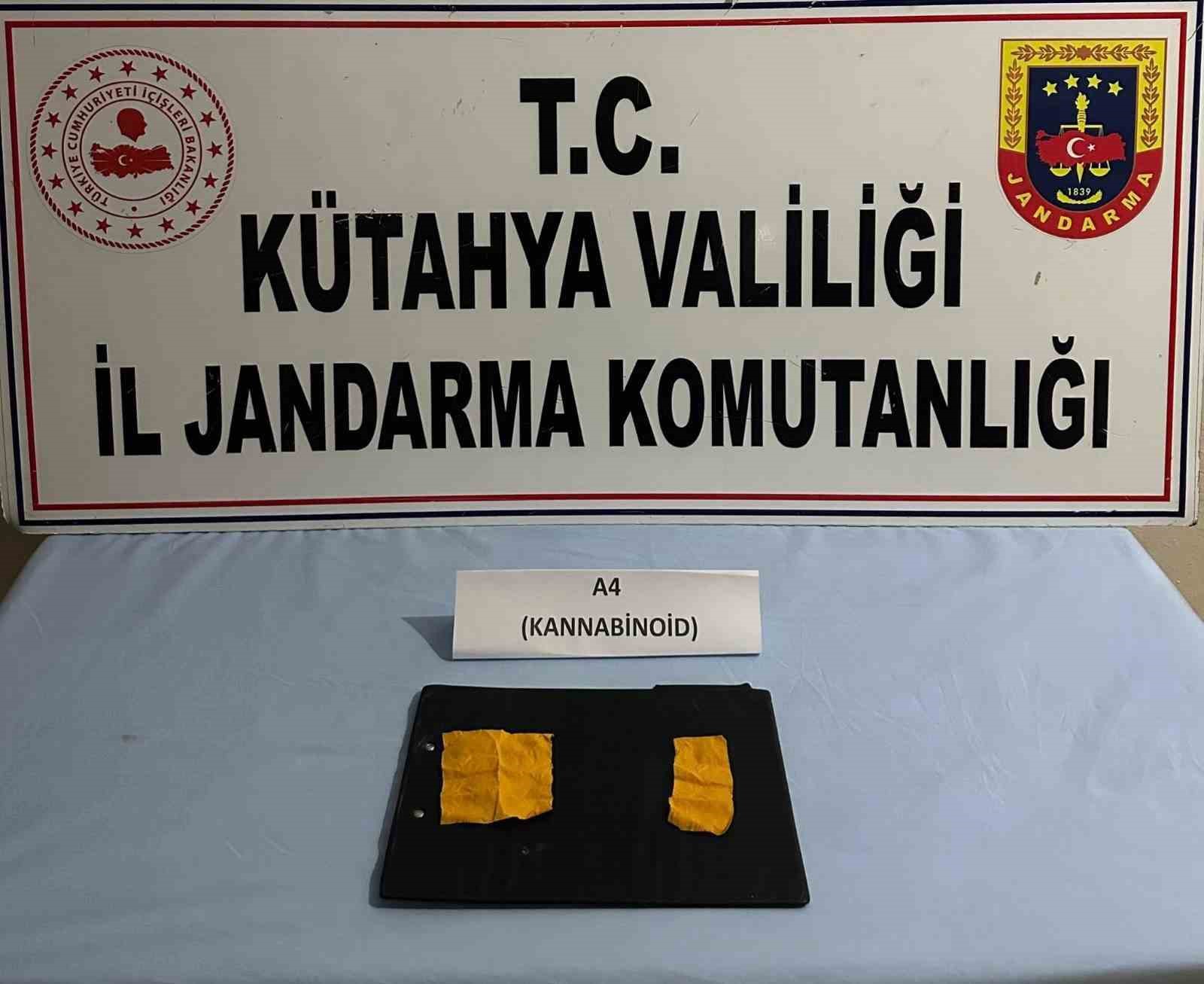 Kütahya’da jandarmadan uyuşturucu operasyonu
