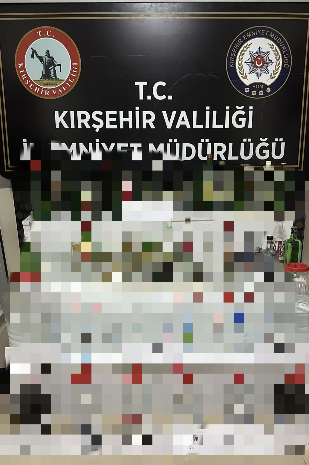 Kırşehir’de 149 litre sahte alkol ele geçirildi