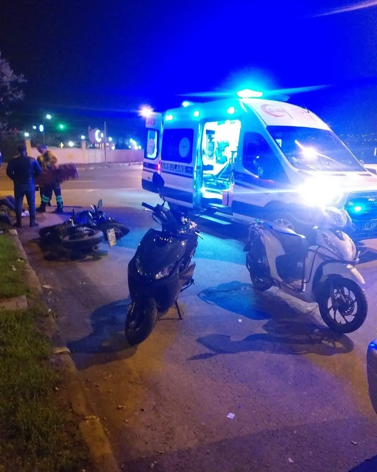 Gülüç’teki trafik kazasında motosiklet sürücüsü yaralandı