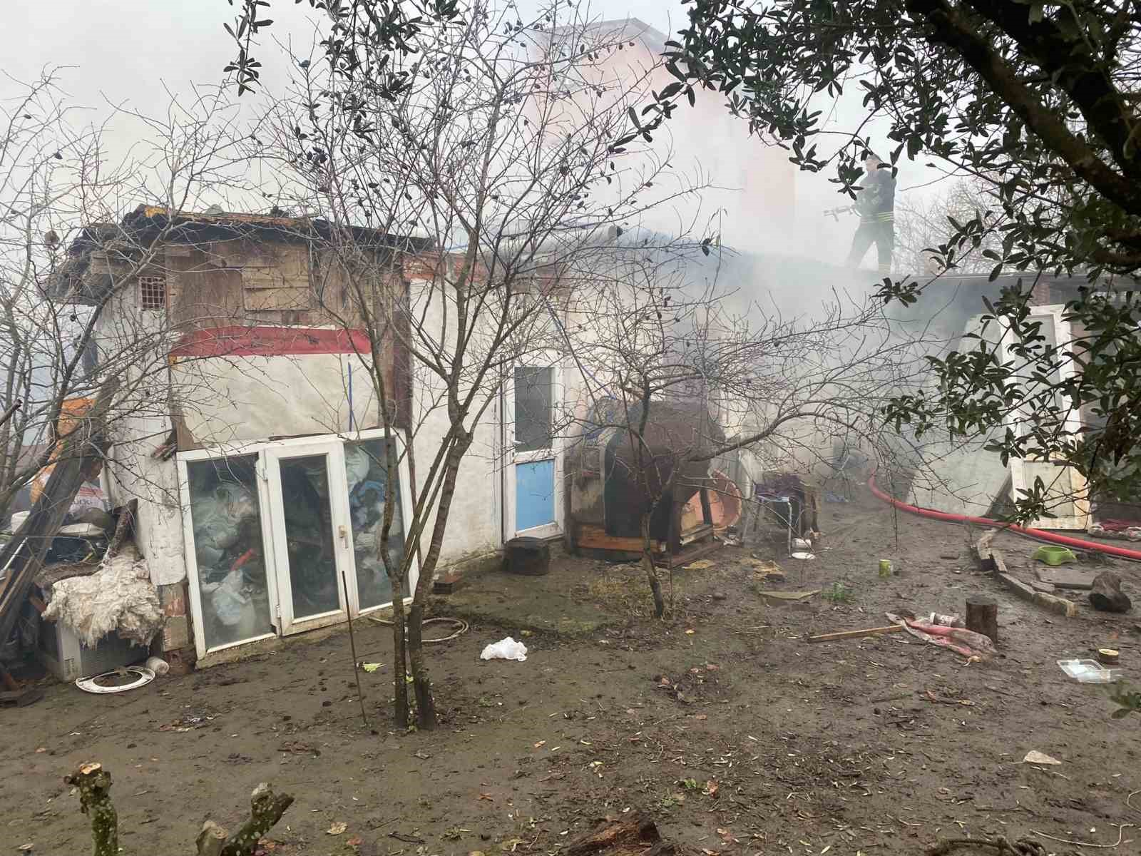 Ergene’de ev yangını