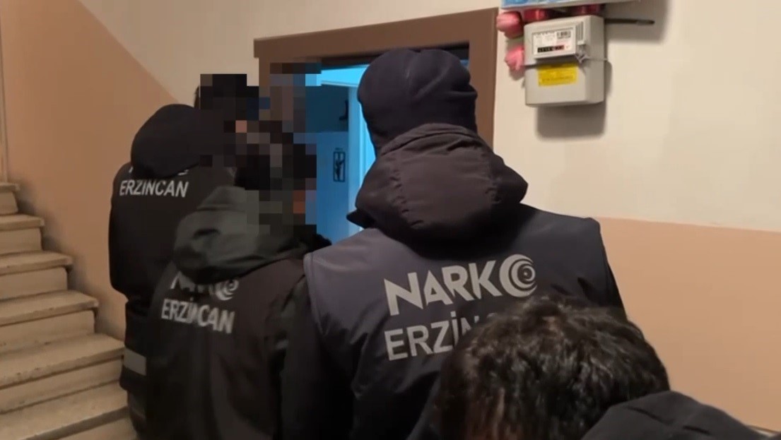 Erzincan merkezli uyuşturucu operasyonu: 9 gözaltı