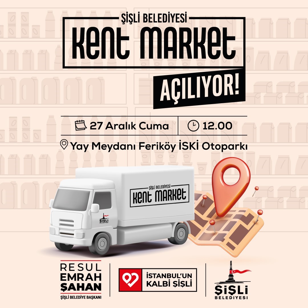 Şişli’de "Gezici Kent Market" projesi hayata geçiyor
