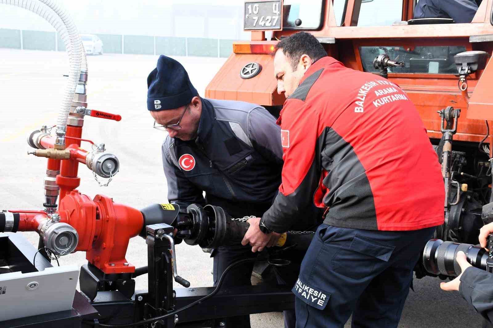 Balıkesir itfaiyesi yangınlara karşı artık daha güçlü