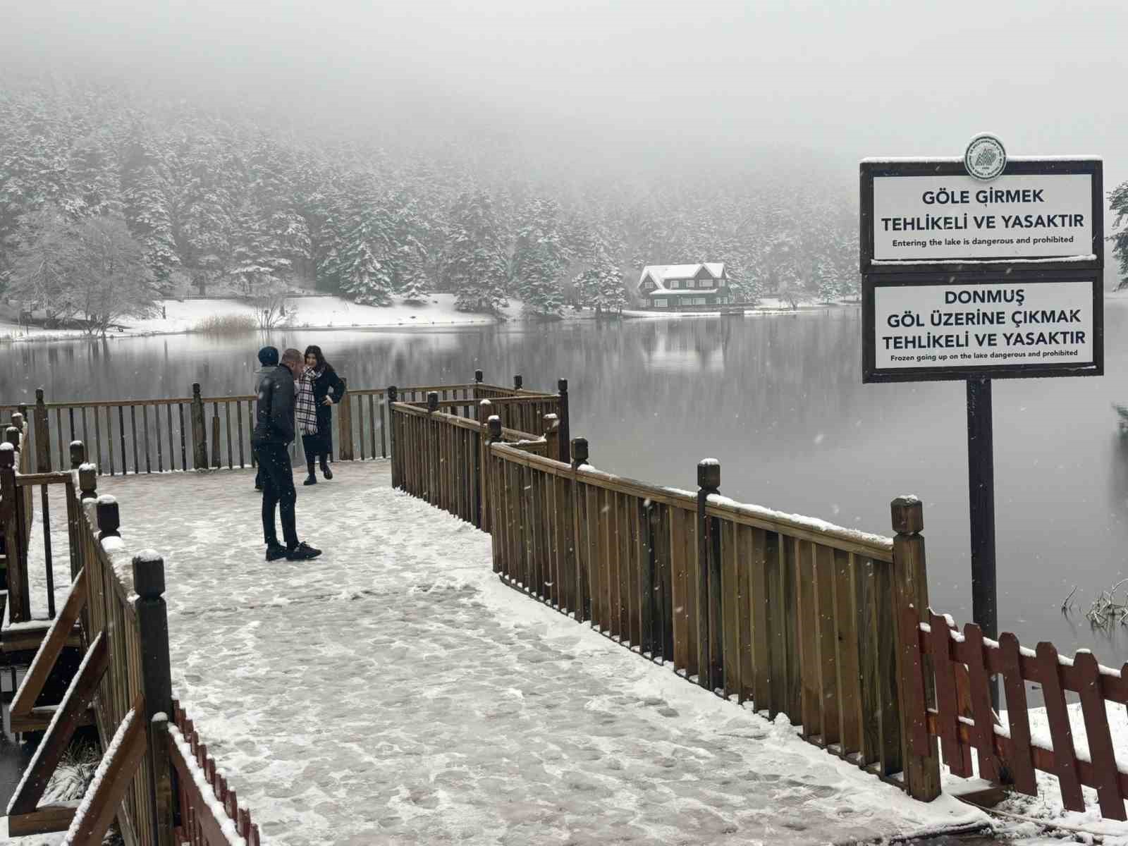 Bolu’nun incisi beyaza büründü