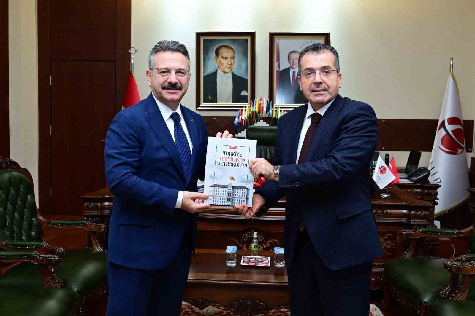 MGM Genel M&uuml;d&uuml;r&uuml; ve 3. B&ouml;lge M&uuml;d&uuml;r&uuml;nden Vali Aksoy&rsquo;a ziyaret
