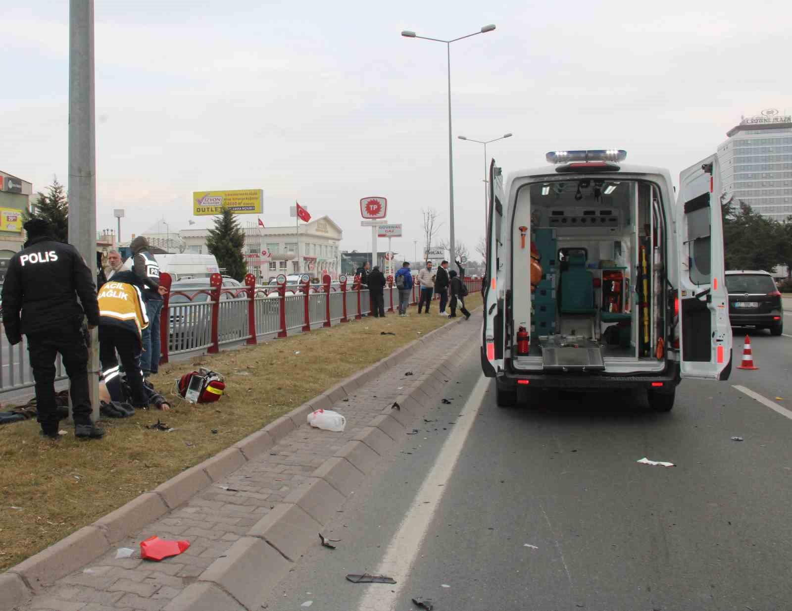 Motosikletin çarptığı yaya hayatını kaybetti