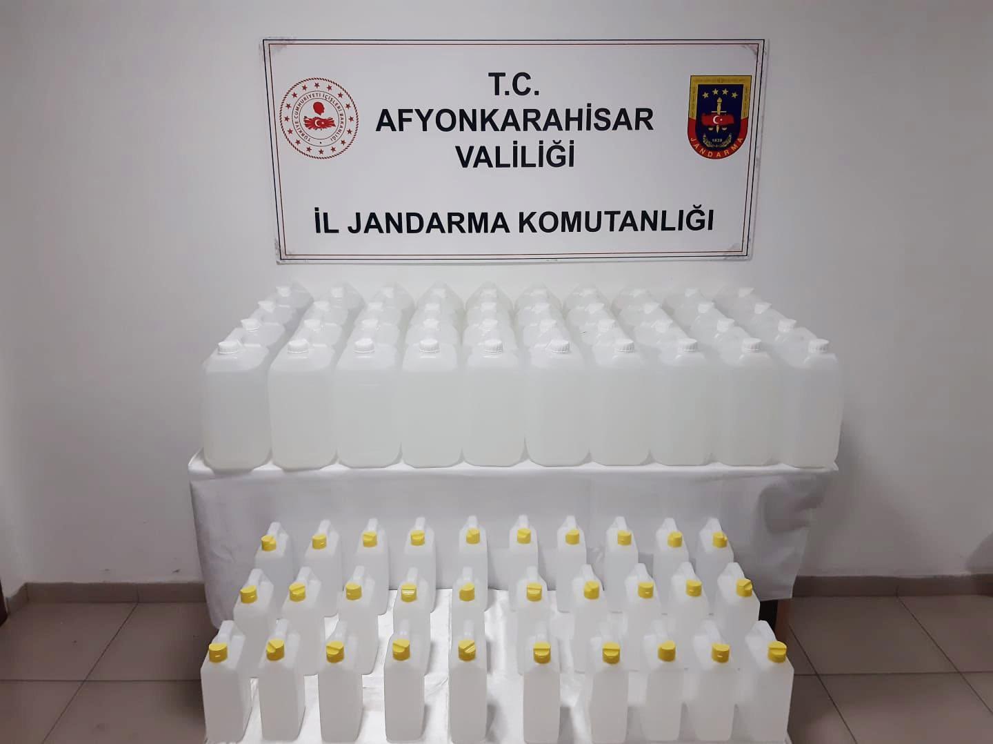 Jandarma 230 litre etil alkol ele geçirdi