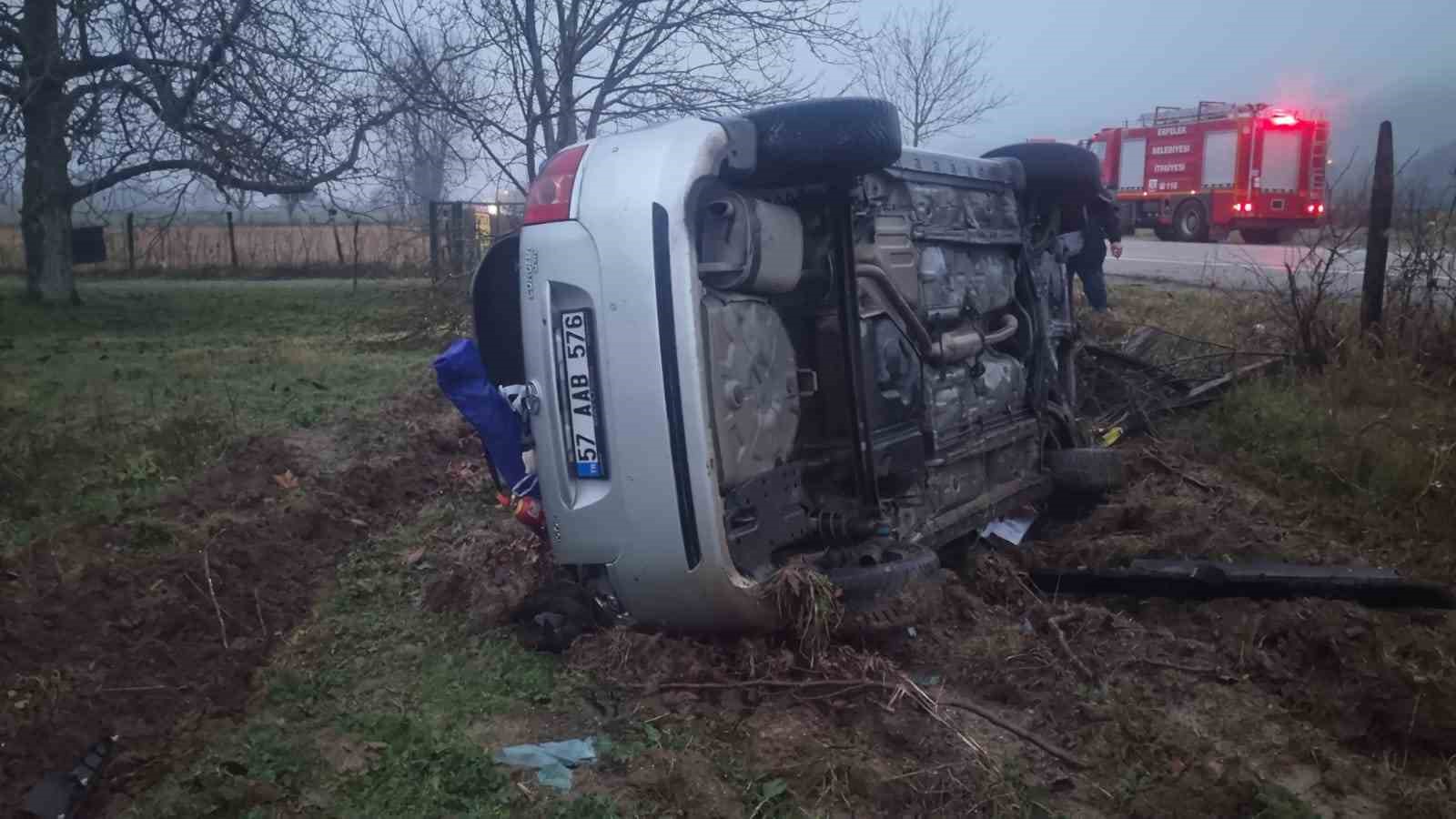 Sinop’ta trafik kazası: 2 yaralı
