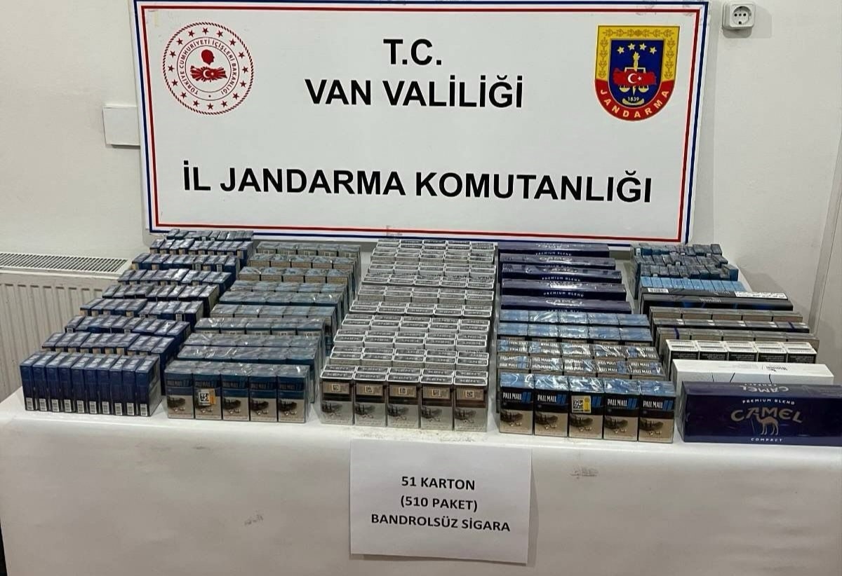 Van’da 510 paket kaçak sigara ele geçirildi