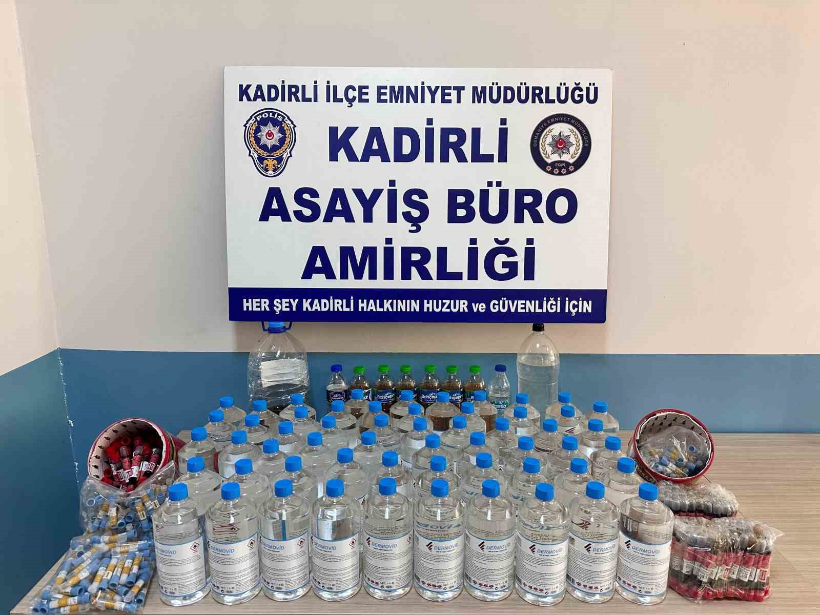 Osmaniye’de yılbaşı öncesi kaçak içki operasyonu: 1 kişi tutuklandı