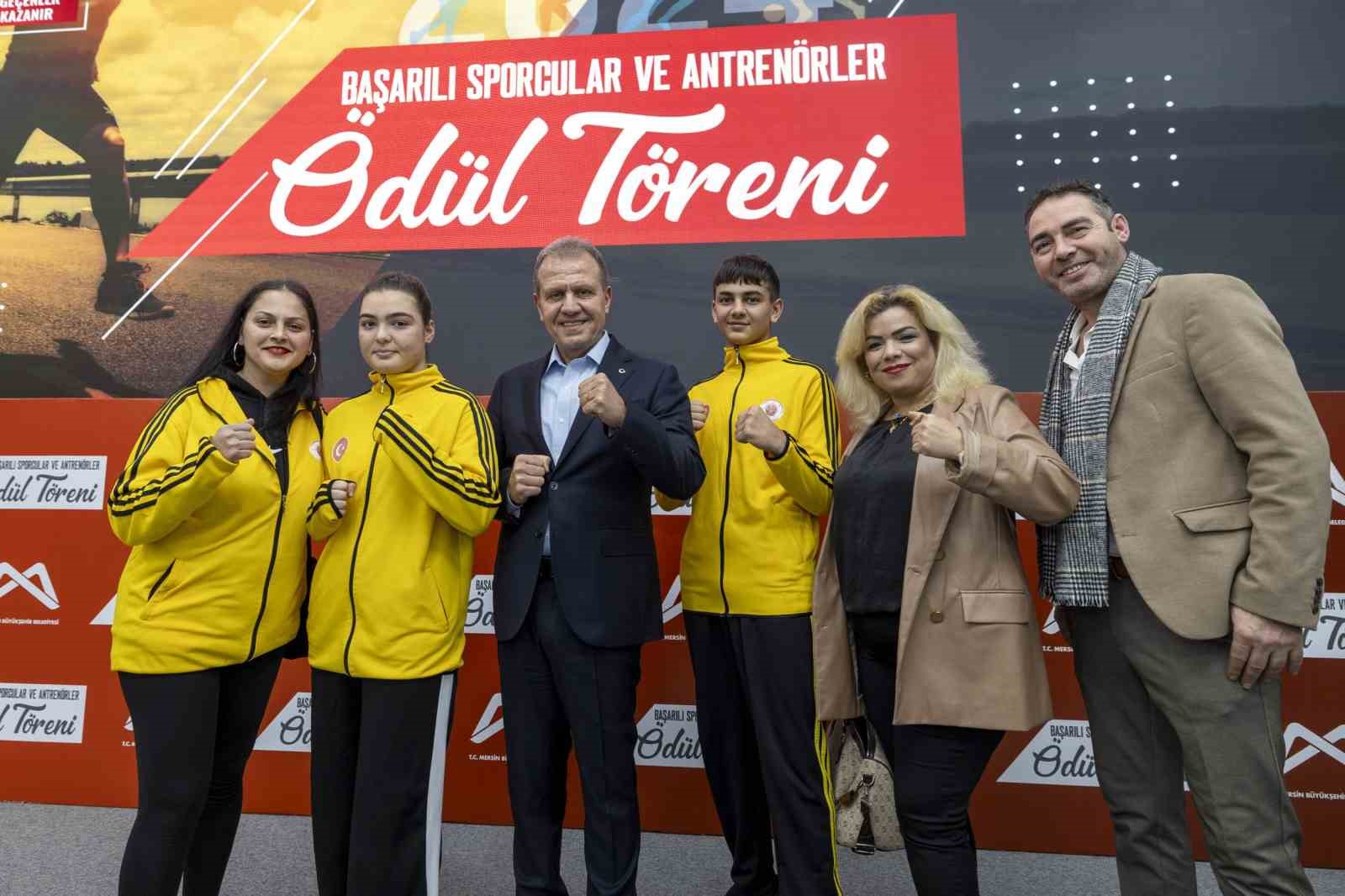 Mersin’de başarılı sporcular ve antrenörler ödüllendirildi
