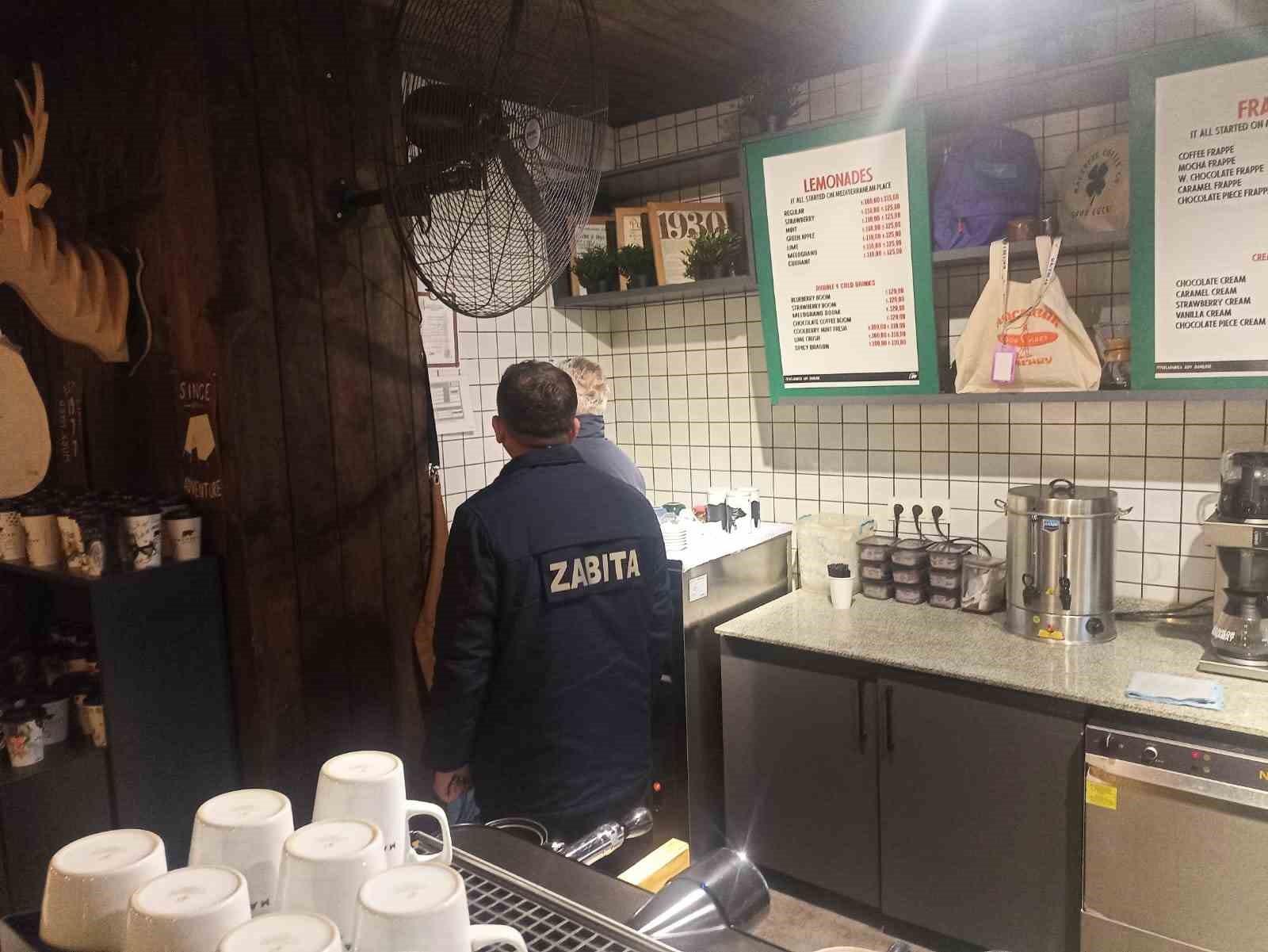 Çorum’da zabıta ekipleri kafe ve eğlence yerlerini denetledi