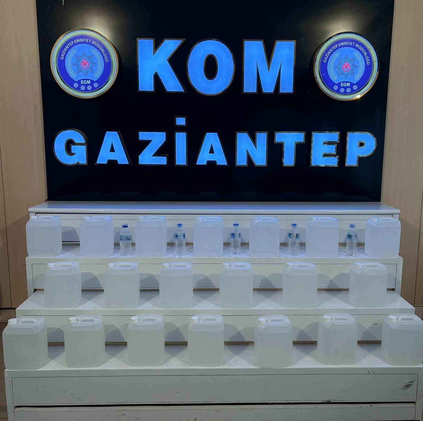 Gaziantep’te sahte alkol operasyonu: 4 kişi tutuklandı