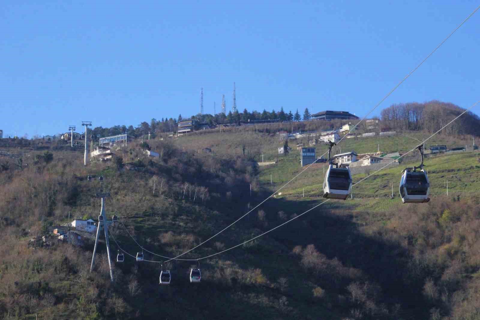 Ordu’da teleferik, bir yılda 697 bin yolcu taşıdı