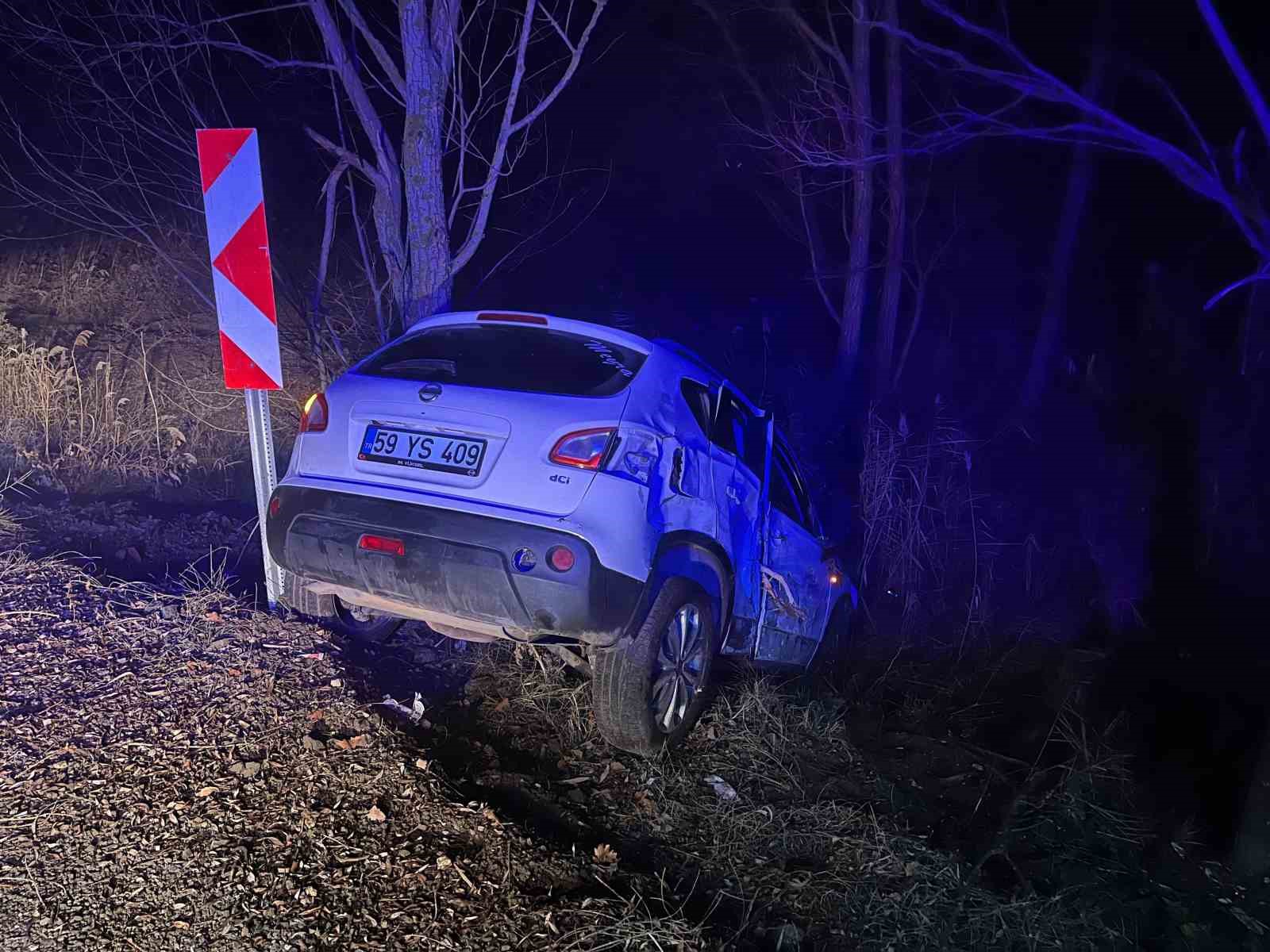 Tekirdağ’da yeni yılın ilk kazası