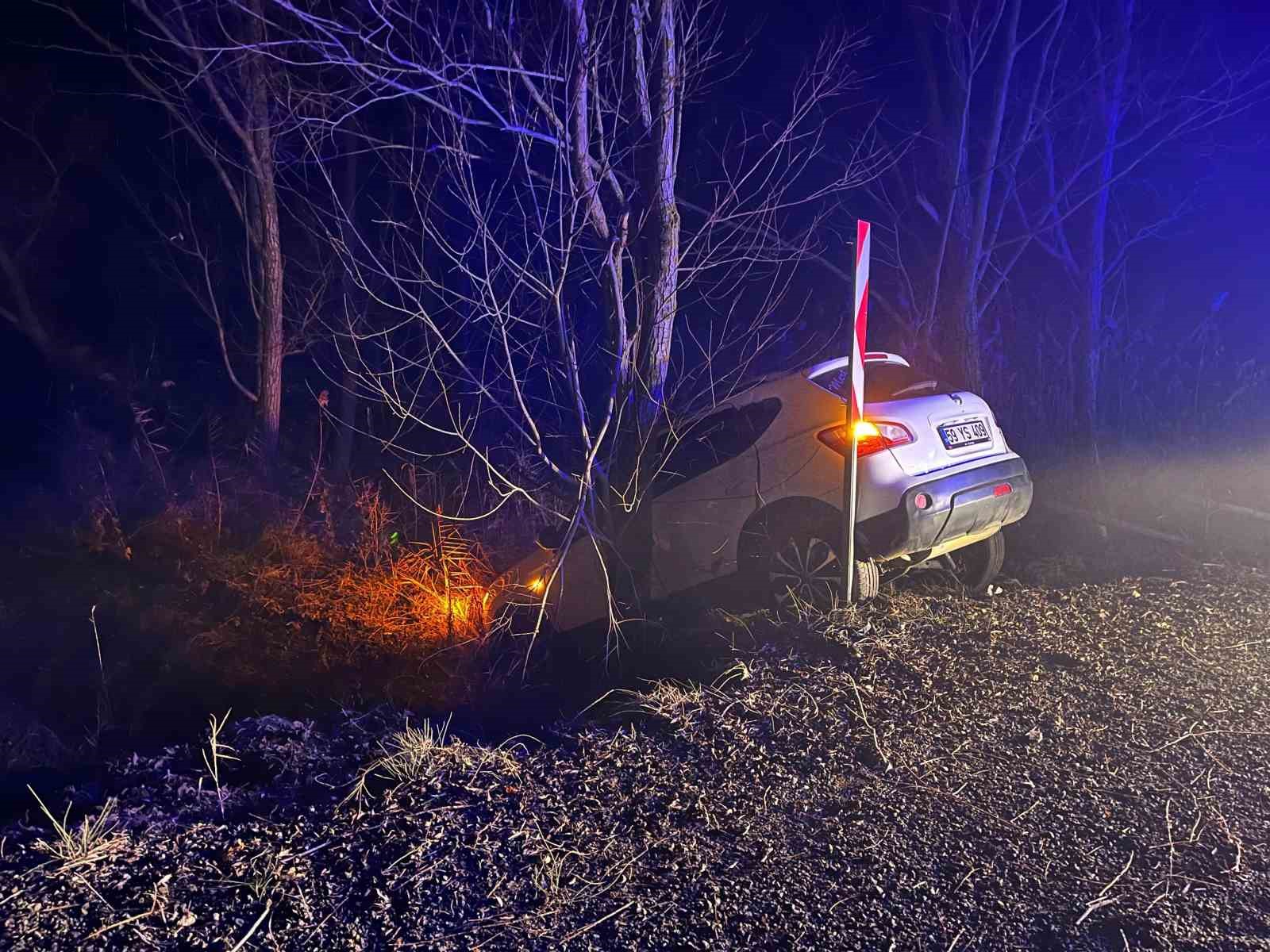 Tekirdağ’da yeni yılın ilk kazası
