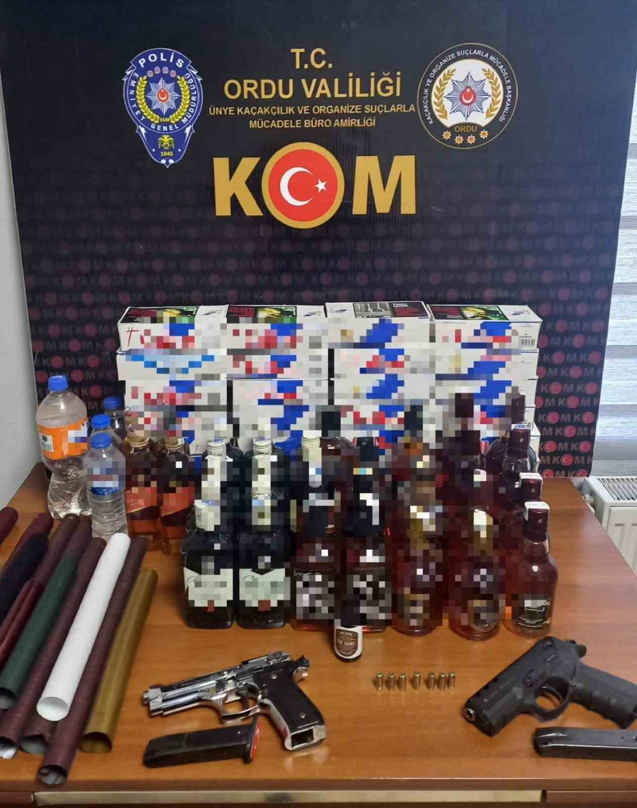 Ordu’da kaçakçılık operasyonlarında 1 tutuklama
