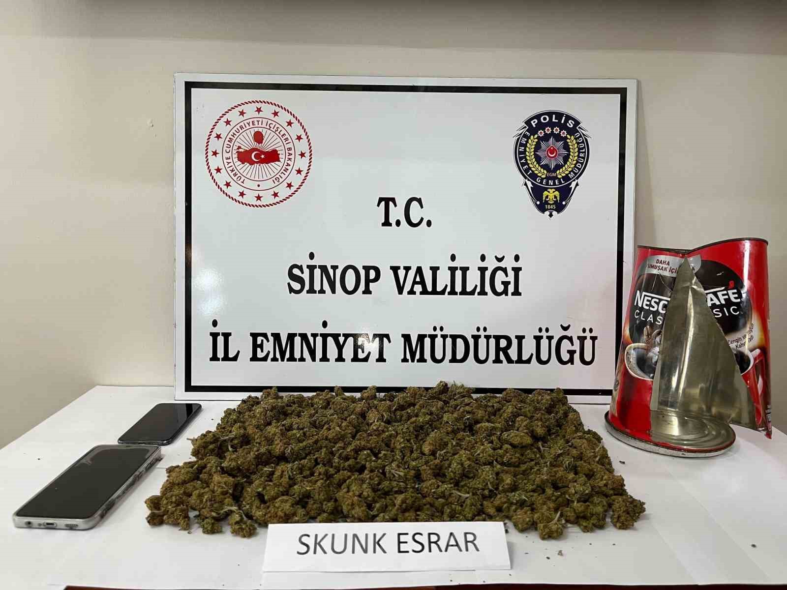 Sinop’ta uyuşturucu operasyonu: 1 tutuklama