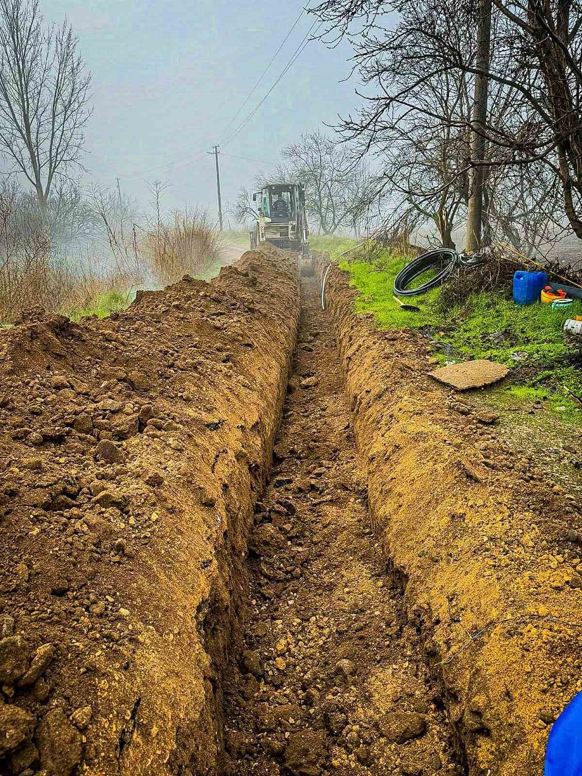 Bigadiç’e 1000 metrelik yeni içme suyu hattı
