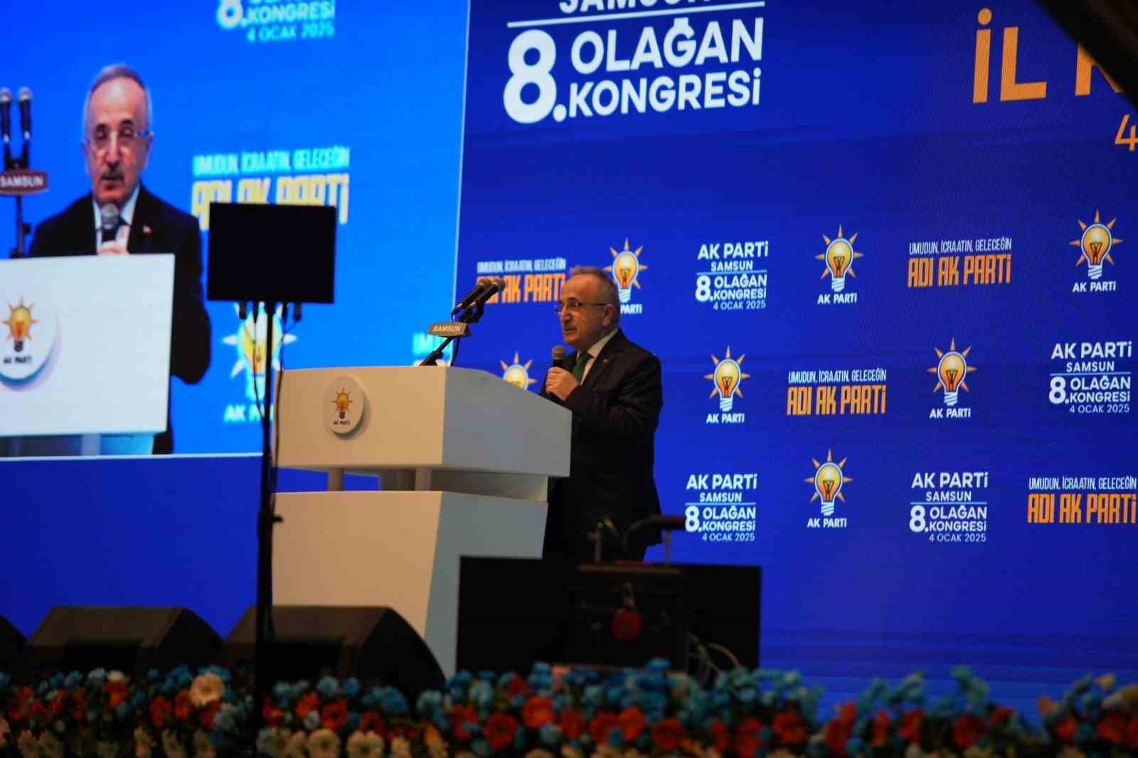 AK Parti Samsun 8. Olağan Kongresi’nde Mehmet Köse güven tazeledi