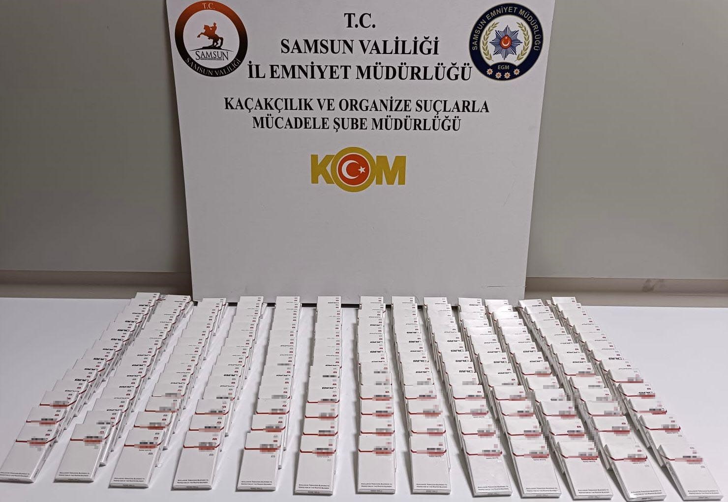 Samsun’da gümrük kaçağı sigara ele geçirildi