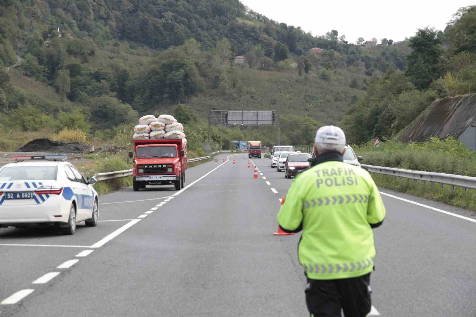 Ordu’da bir haftada 12 binden fazla araç ve sürücüsü denetlendi