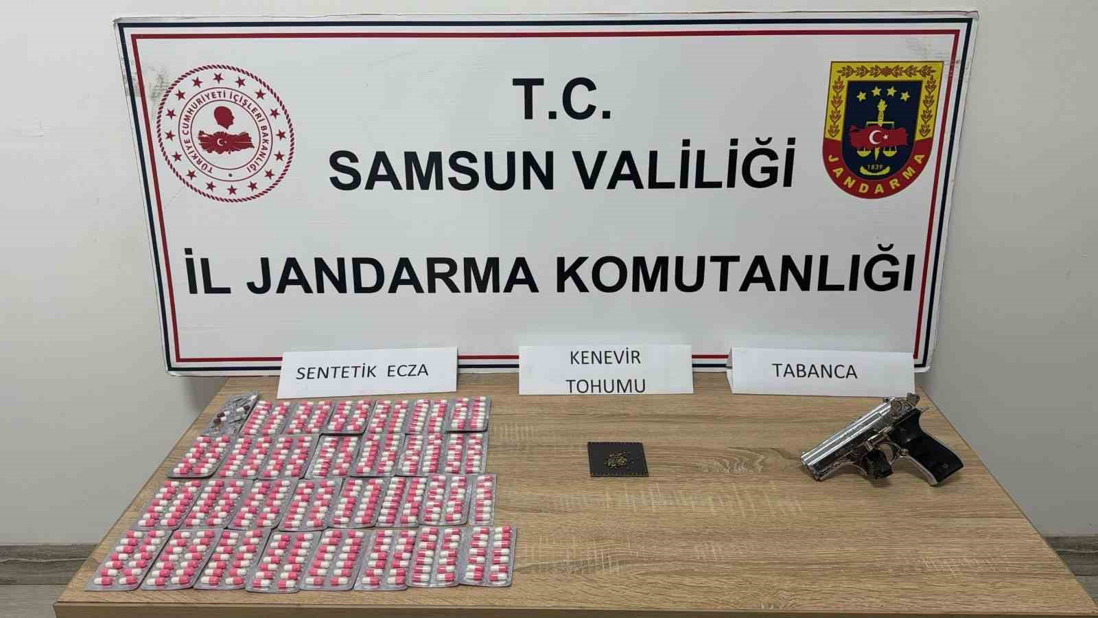 Samsun’da jandarmadan uyuşturucu operasyonları