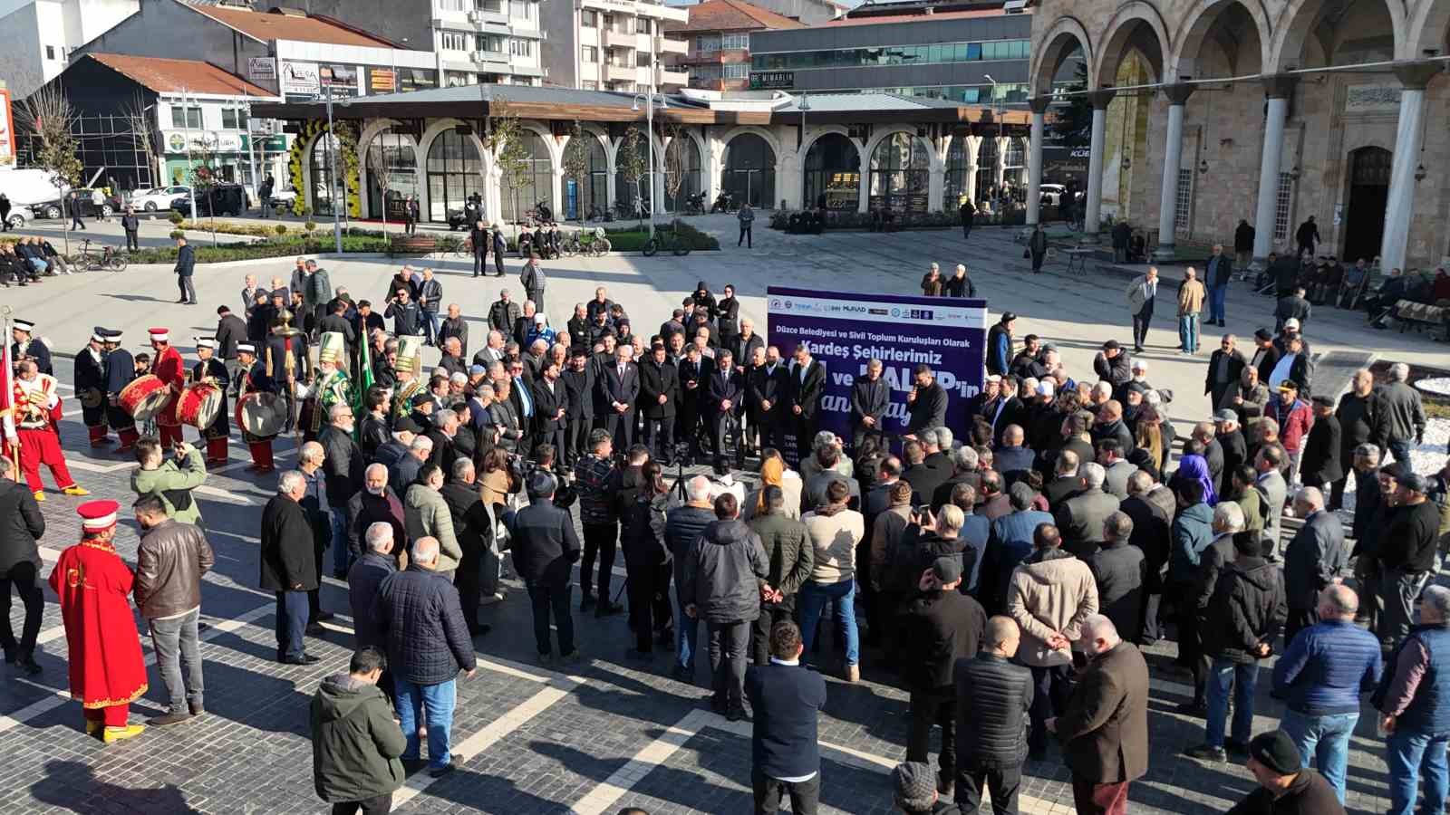 Düzce’de belediye ve STK iş birliğiyle kardeş şehirler Şam ve Halep’e yardım kampanyası