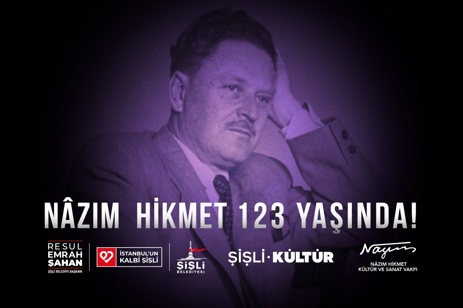 Nazım Hikmet doğum gününde Şişli’de şiirlerle ve şarkılarla anılacak
