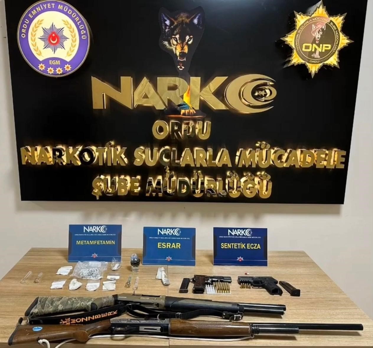 Ordu&rsquo;da uyuşturucu operasyonu: 32 tutuklama
