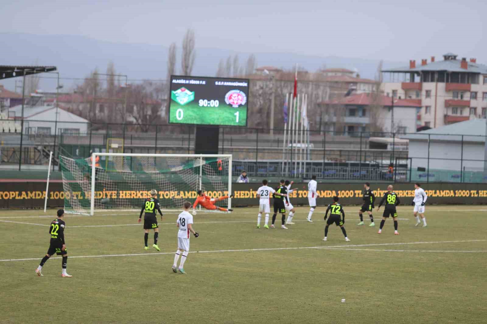 Trendyol 1. Lig: Iğdır FK: 0 - Fatih Karag&uuml;mr&uuml;k: 1
