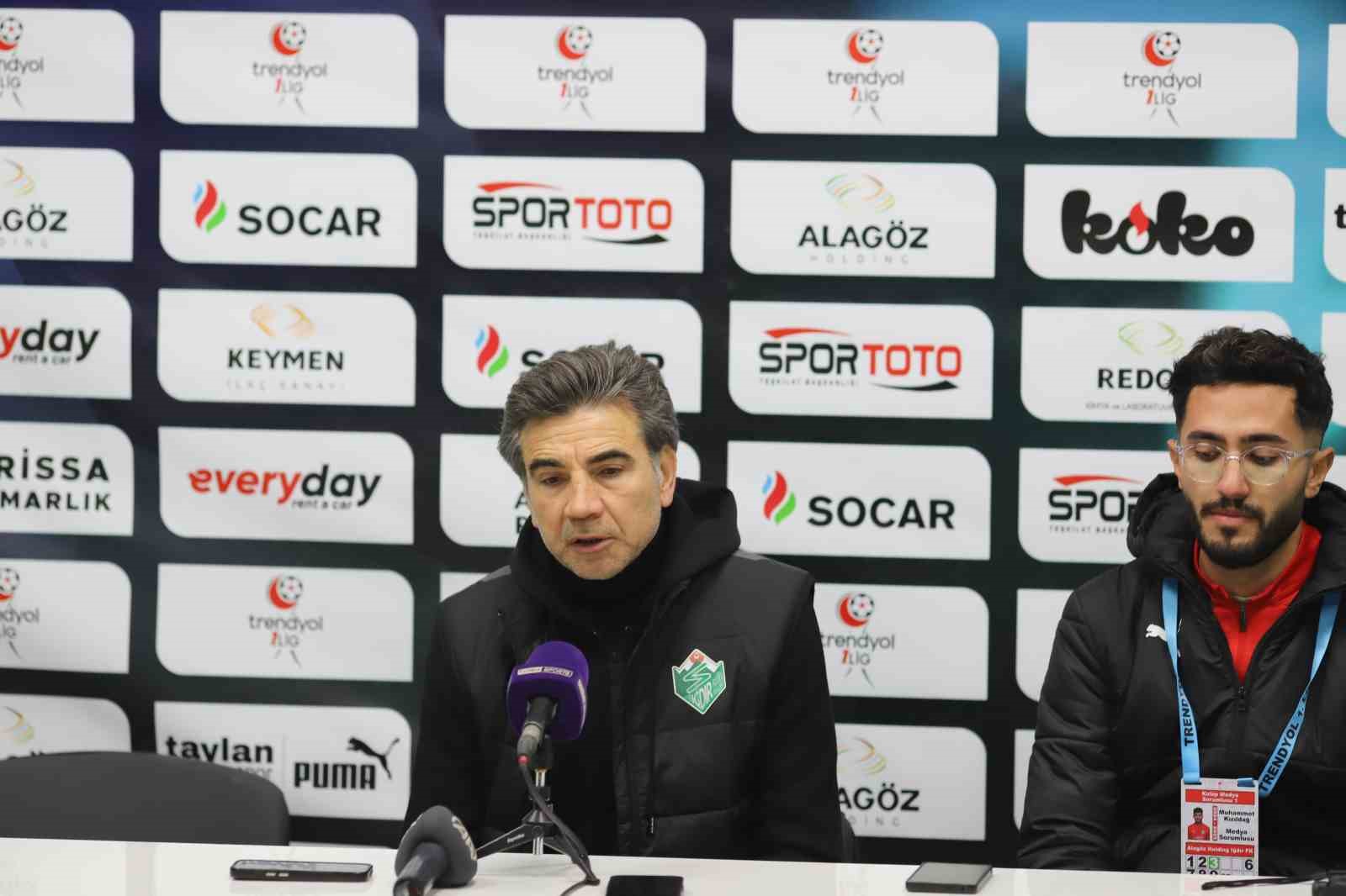 Iğdır FK -  Fatih Karagümrük maçının ardından