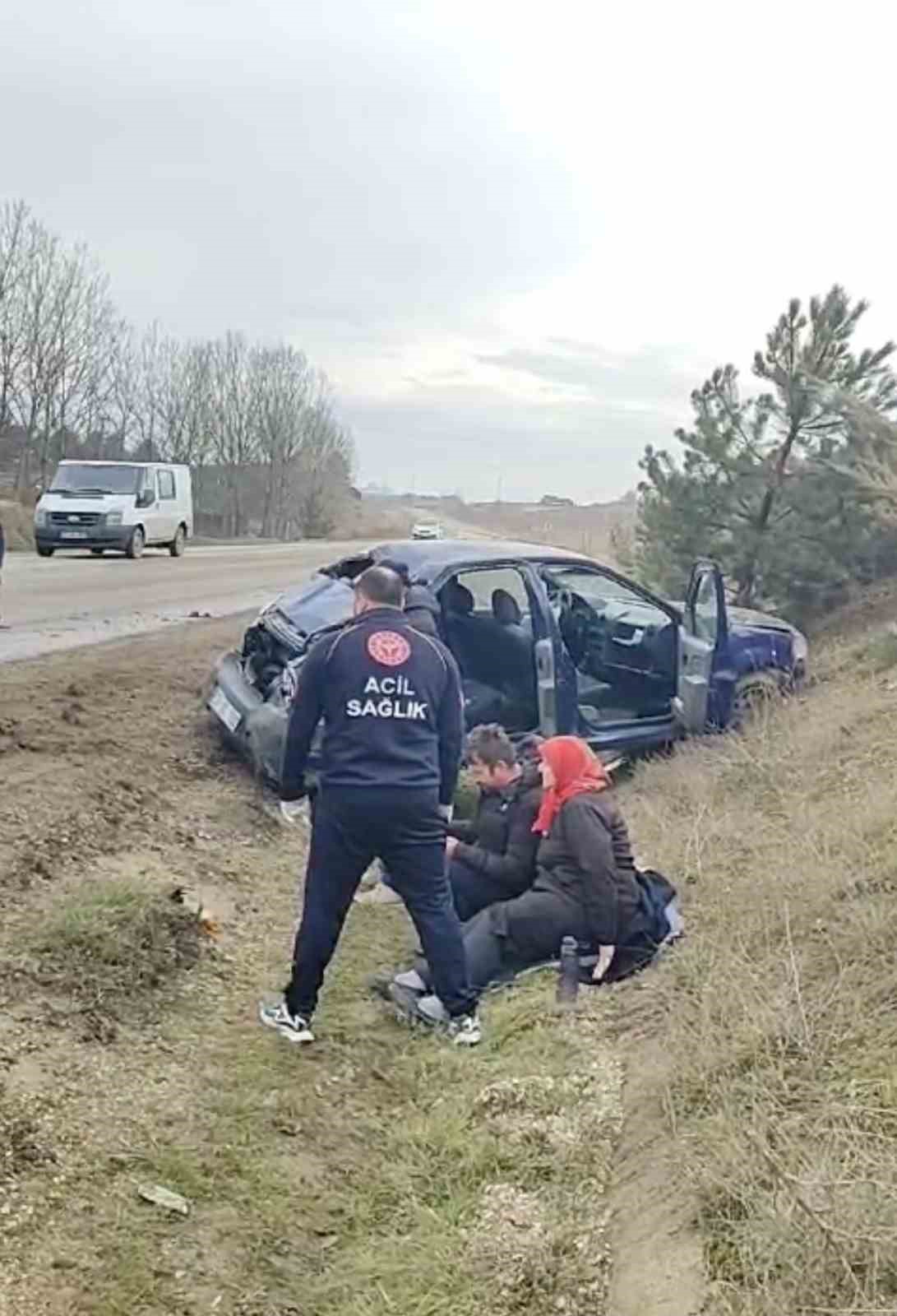 Kastamonu’da takla atan otomobildeki 3 kişi yaralandı