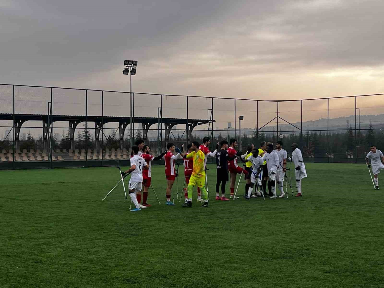 Şahinbey Ampute zorlu deplasmandan galibiyetle d&ouml;nd&uuml;: 2-1
