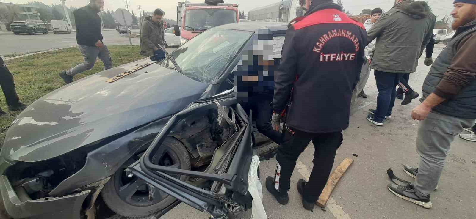 Kahramanmaraş’ta trafik kazası: 2 yaralı