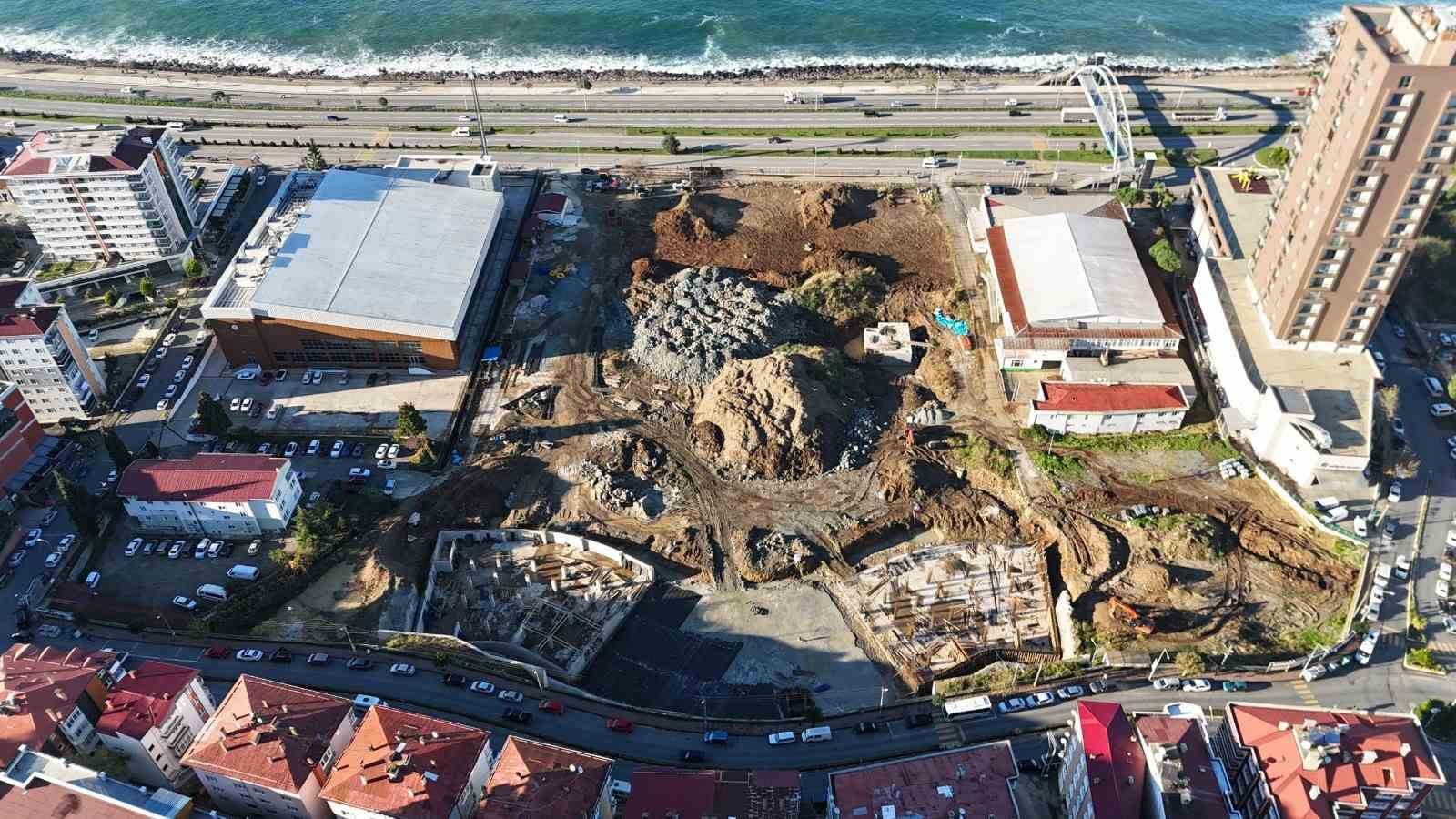 Giresun Millet Bah&ccedil;esi Projesi inşaatı s&uuml;r&uuml;yor
