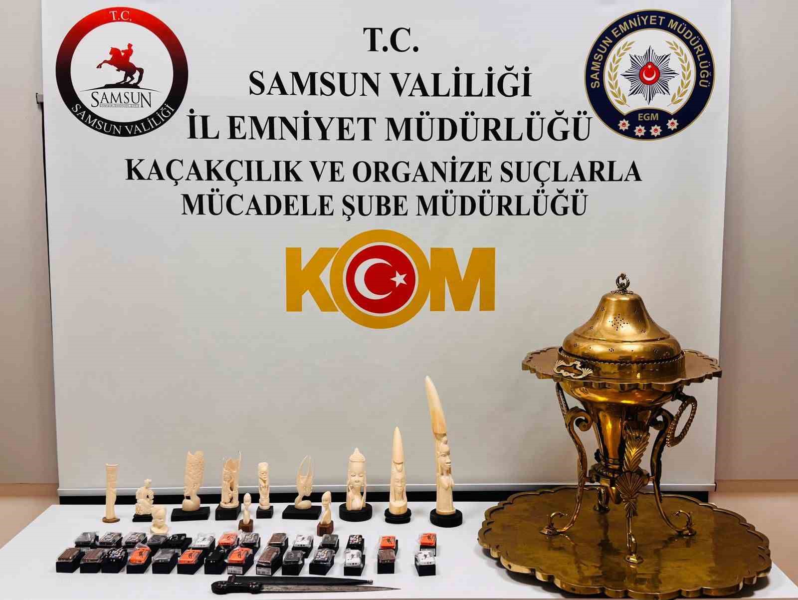 Samsun’da tarihi eser operasyonu