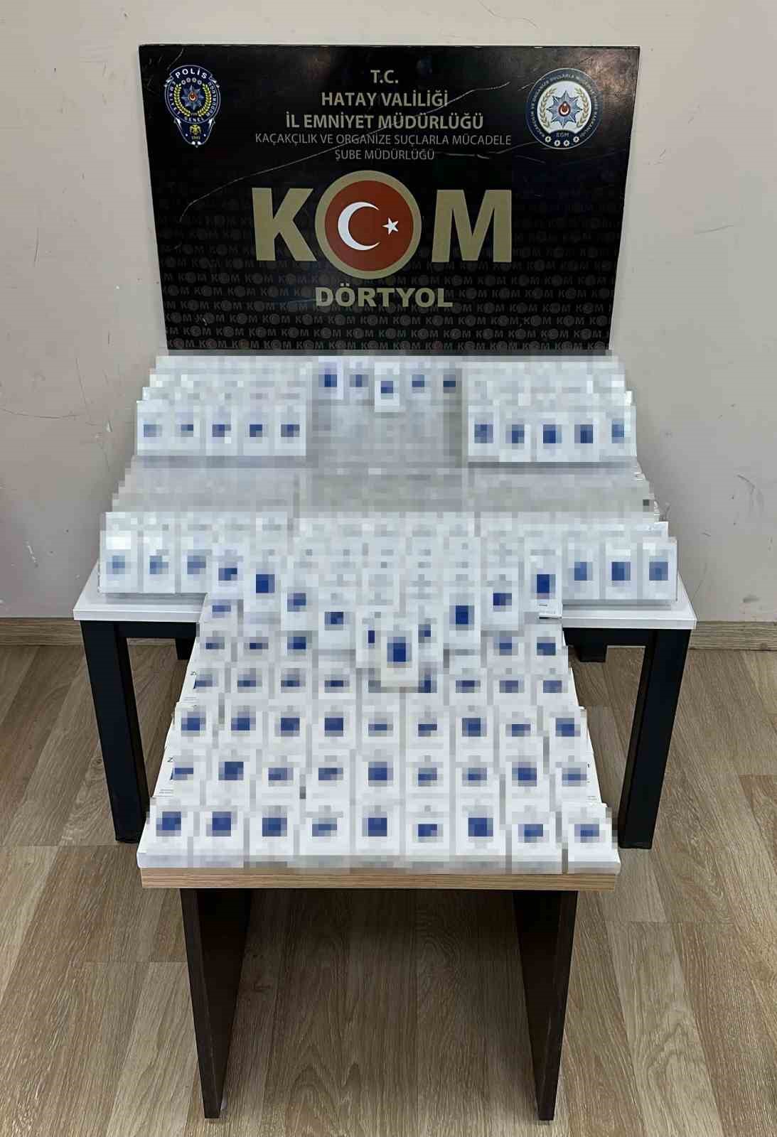 Hatay’da 550 paket kaçak sigara ele geçirildi