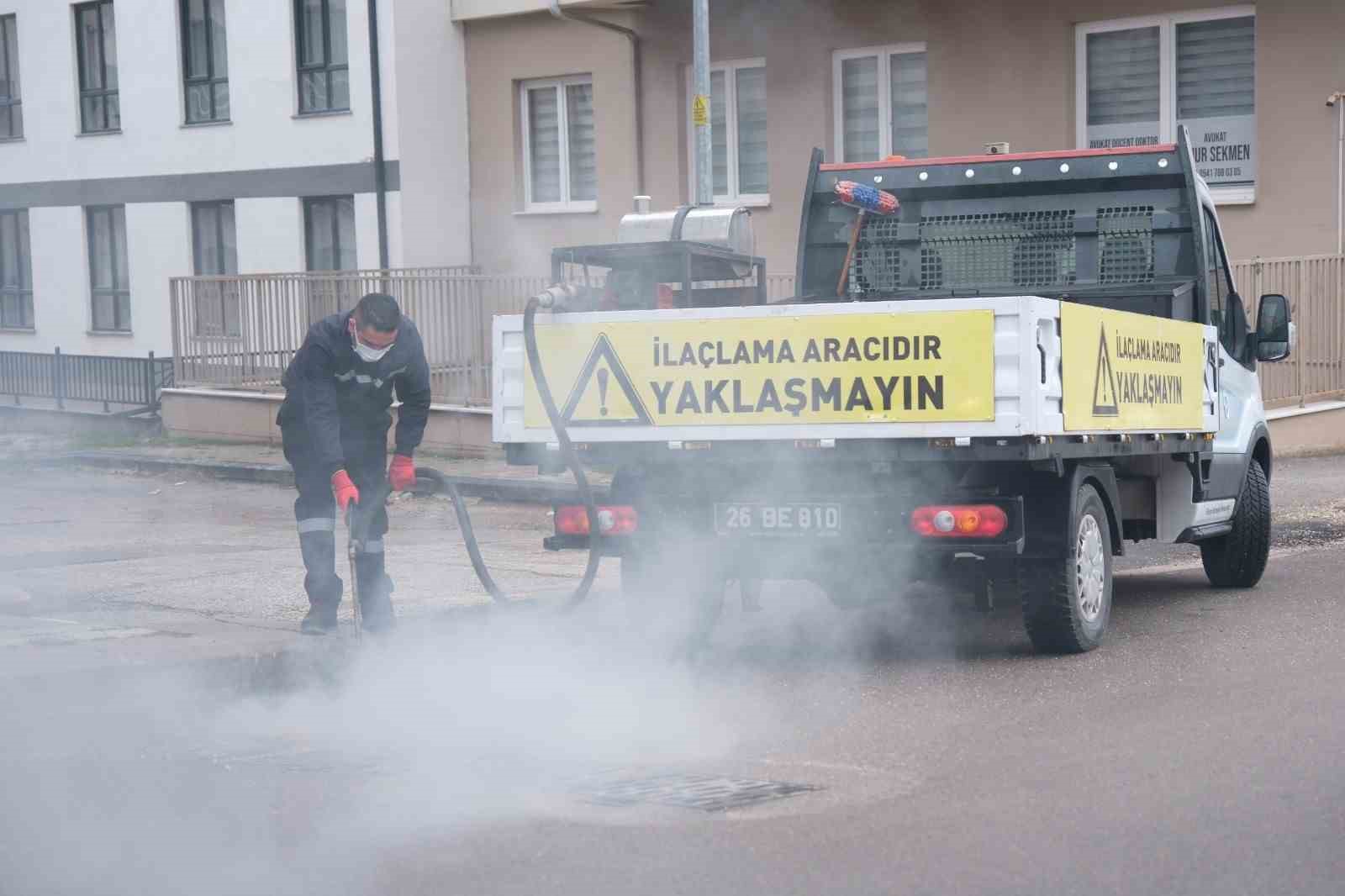 Odunpazarı’nda rögar ve kanalizasyonlarda kışlak mücadele