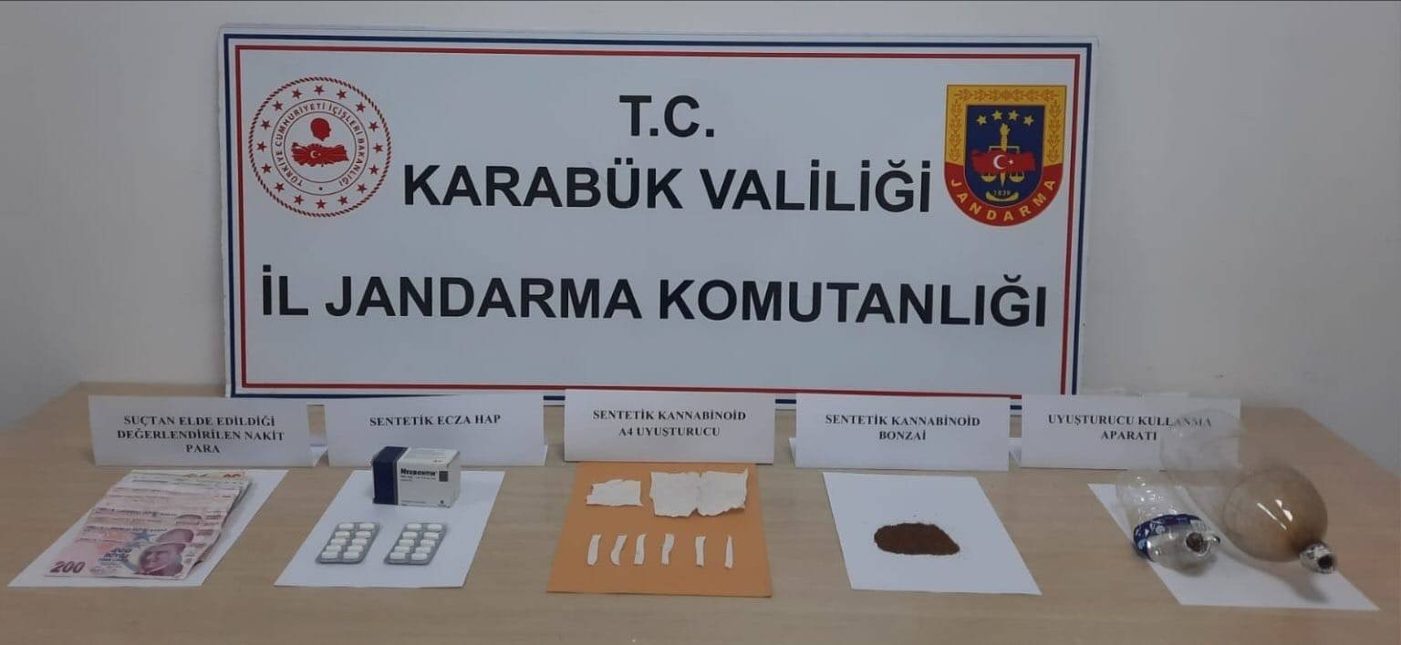 Karabük’te uyuşturucu operasyonu: 3 gözaltı