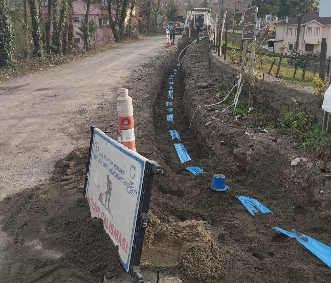 Ordu’da içme suyu hatları yenileniyor
