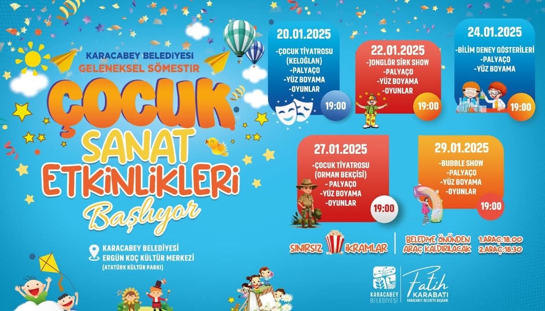 Karacabey Belediyesi’nden çocuklara eğlence dolu sömestr etkinlikleri
