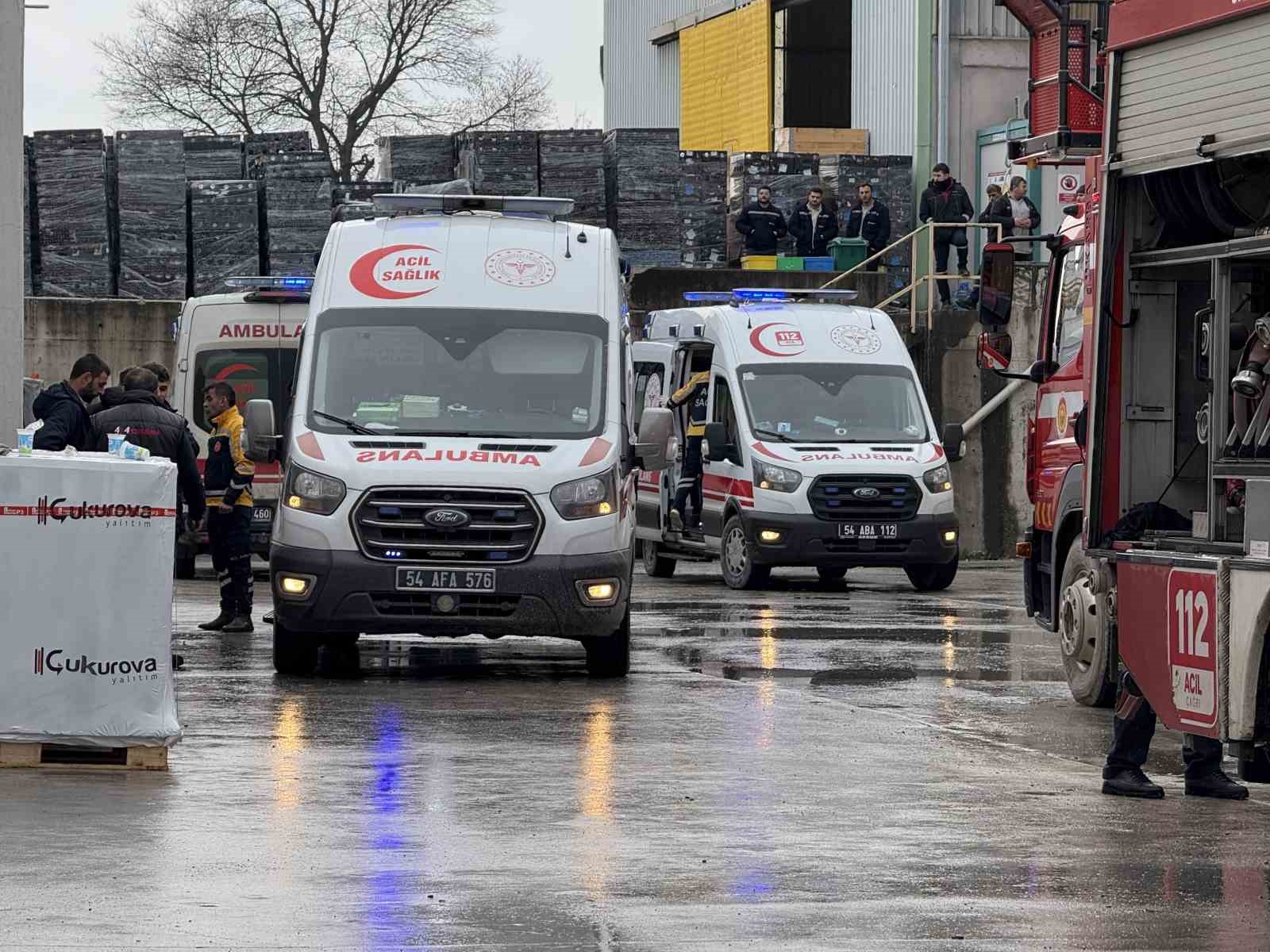 Sakarya’da yalıtım fabrikasında korkutan yangın: 2’si ağır 4 yaralı
