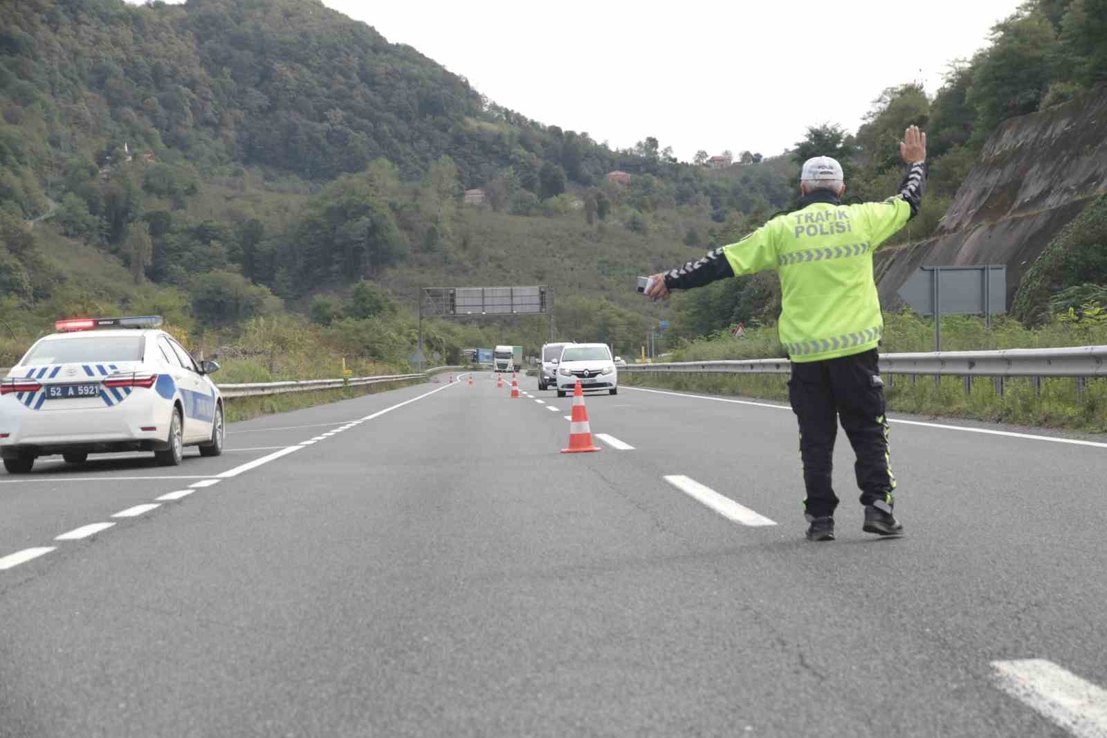 Ordu’da bir haftada 18 bin araç ve sürücüsü denetlendi