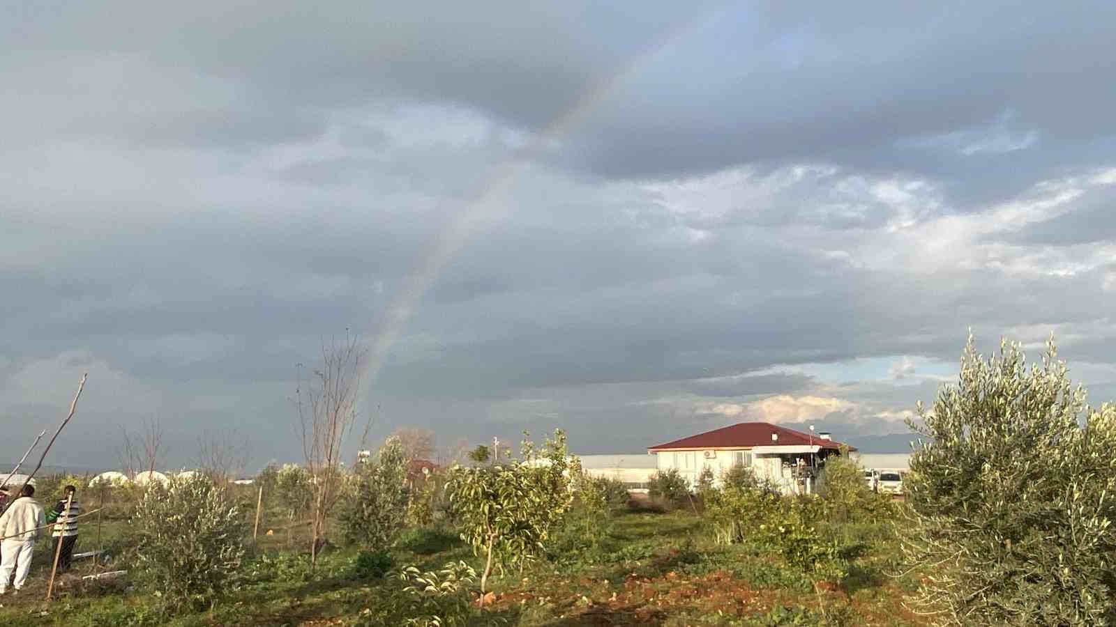 Antalya’da çifte gökkuşağı sürprizi
