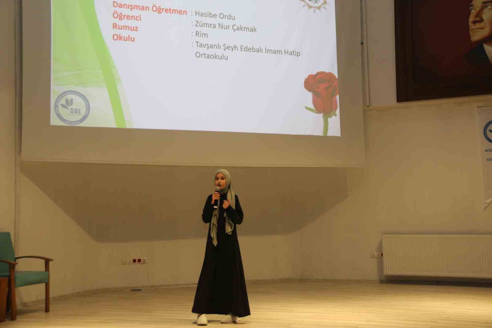 K&uuml;tahya&rsquo;da ortaokullar arası s&ouml;zl&uuml; anlatım yarışmasının finali ve &ouml;d&uuml;l t&ouml;reni
