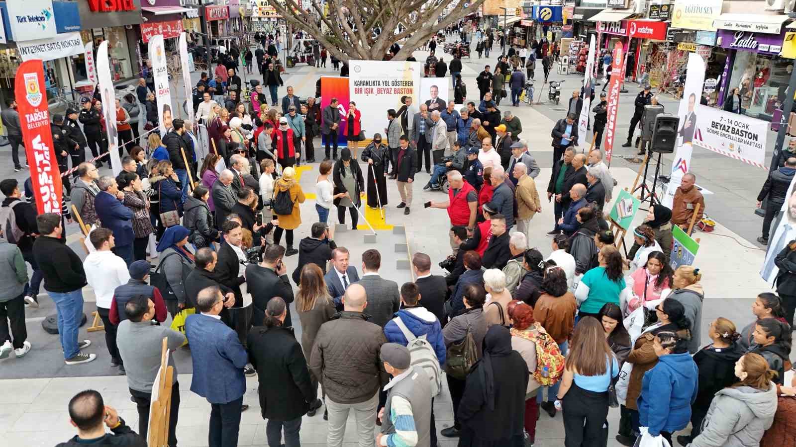 Tarsus’ta ‘Beyaz Baston Görme Engelliler Haftası’ etkinliği gerçekleştirildi