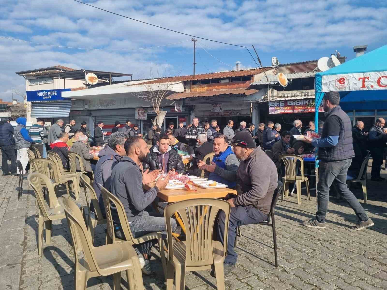 Aydın sanayi esnafı, geleneksel hayır yemeğini gerçekleştirdi